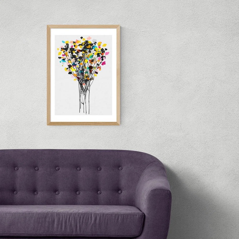 Buttercups 2 by Garima Dhawan - A3 Oak Framed Art Print – image 1