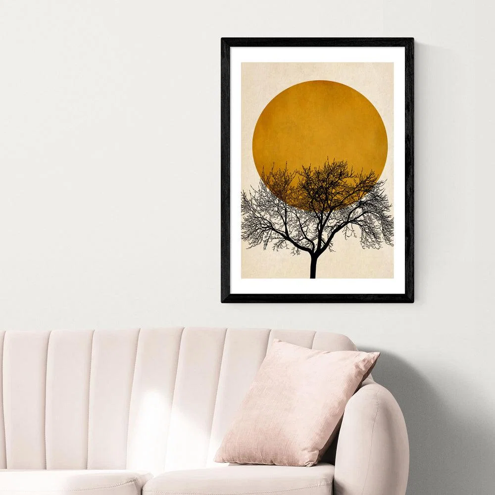 Winter Morning by Kubistika - A2 Black Framed Art Print – image 1