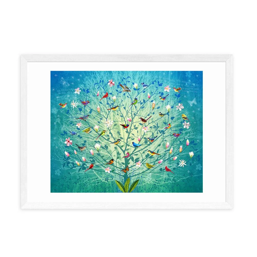 The Singing Tree by Fiona Watson - A3 White Framed Art Print – image 2