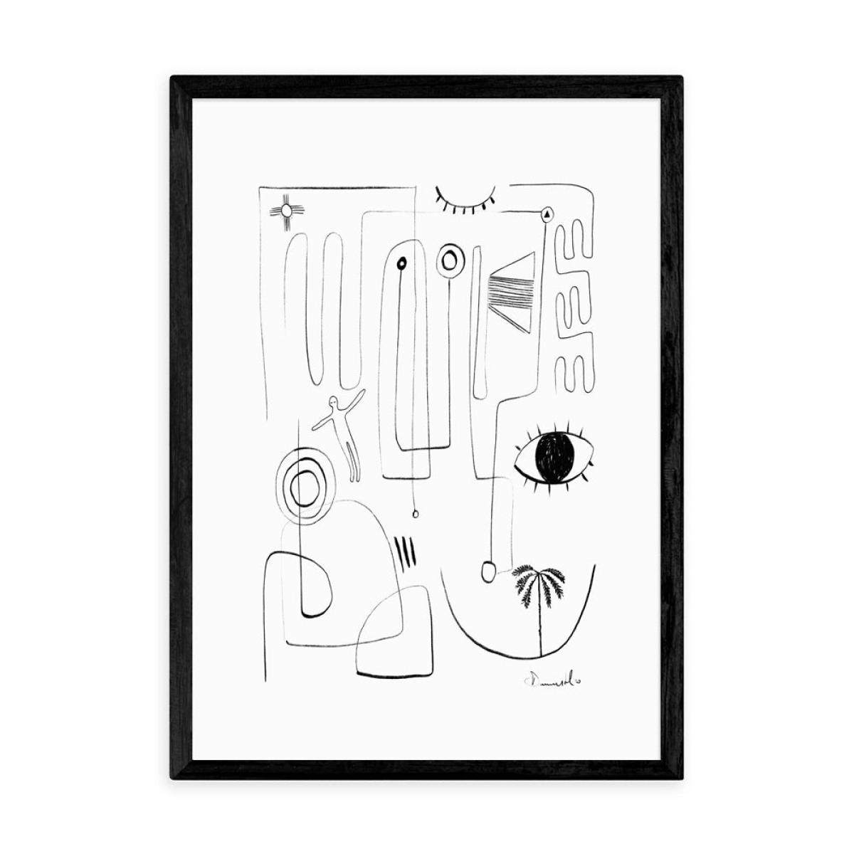 Eyes Have It by Dan Hobday - A2 Black Framed Art Print – image 2