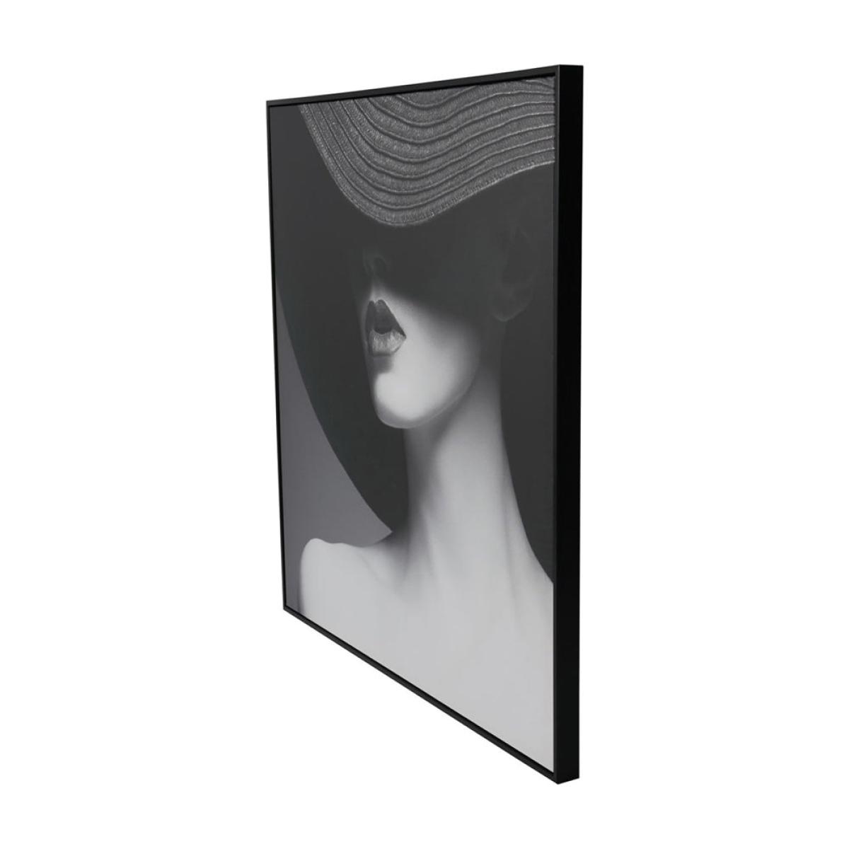 Libra Midnight Mayfair Collection - Lady in Hat Framed Canvas 100x100cm – image 2