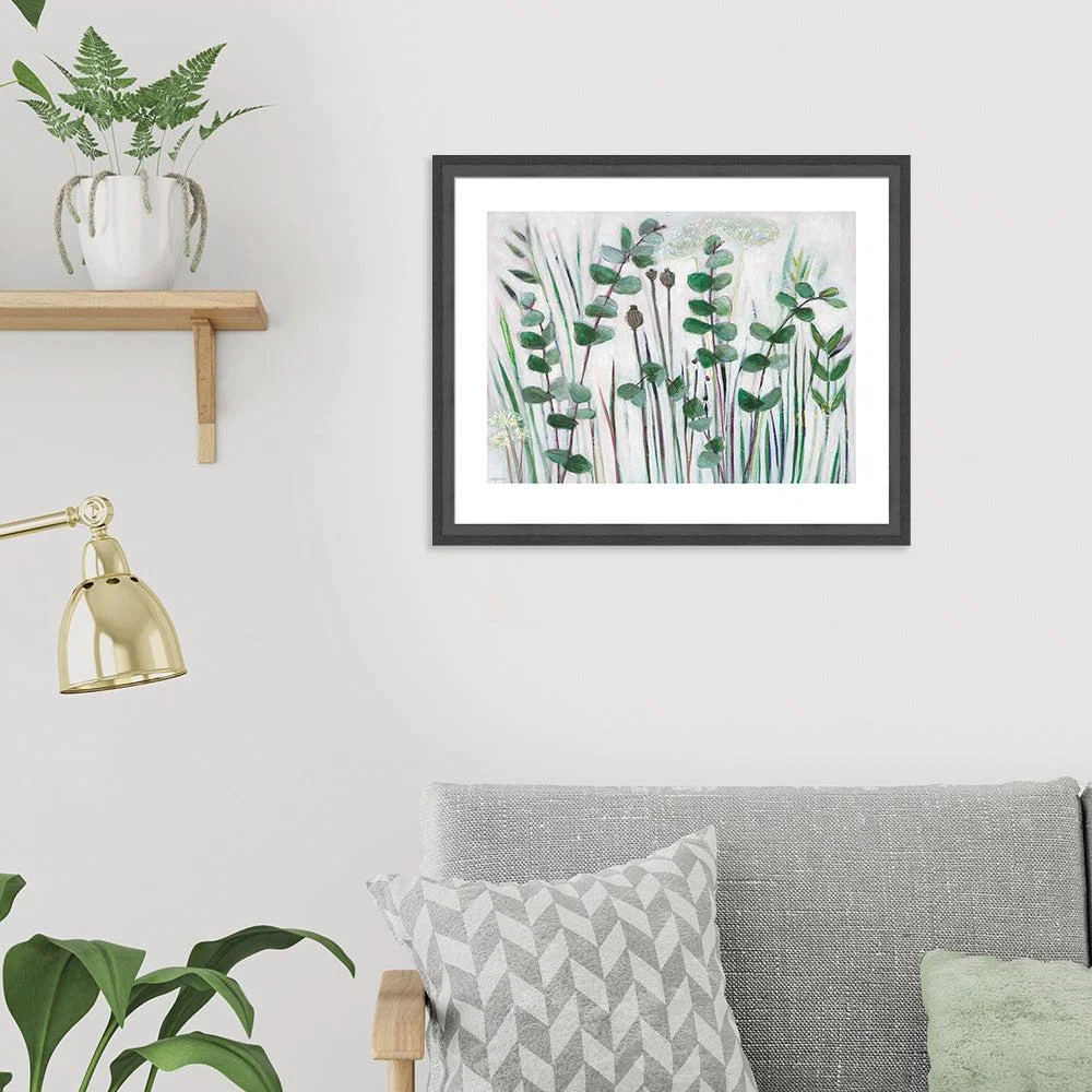 The Art Group Shyama Ruffell Eucalyptus Stems Framed Art - 40x50cm – image 2