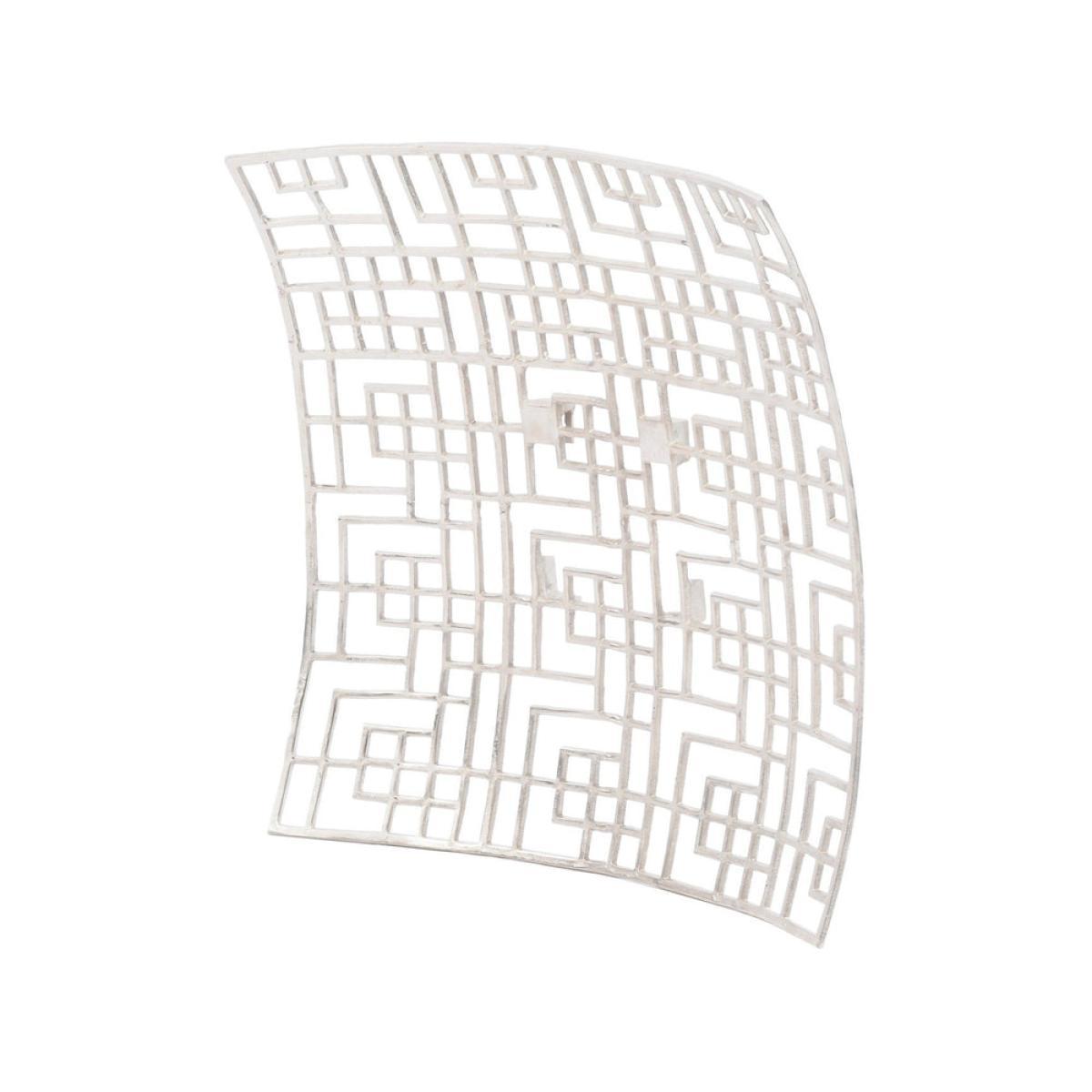 Libra Timor Grid Square Wall Art Silver – image 2