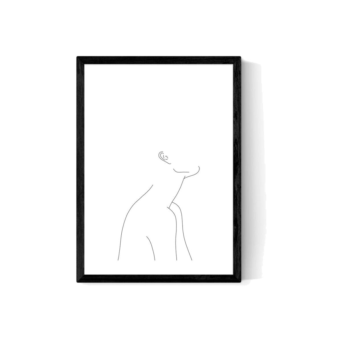 Zina by The Colour Study - A2 Black Framed Art Print – image 1