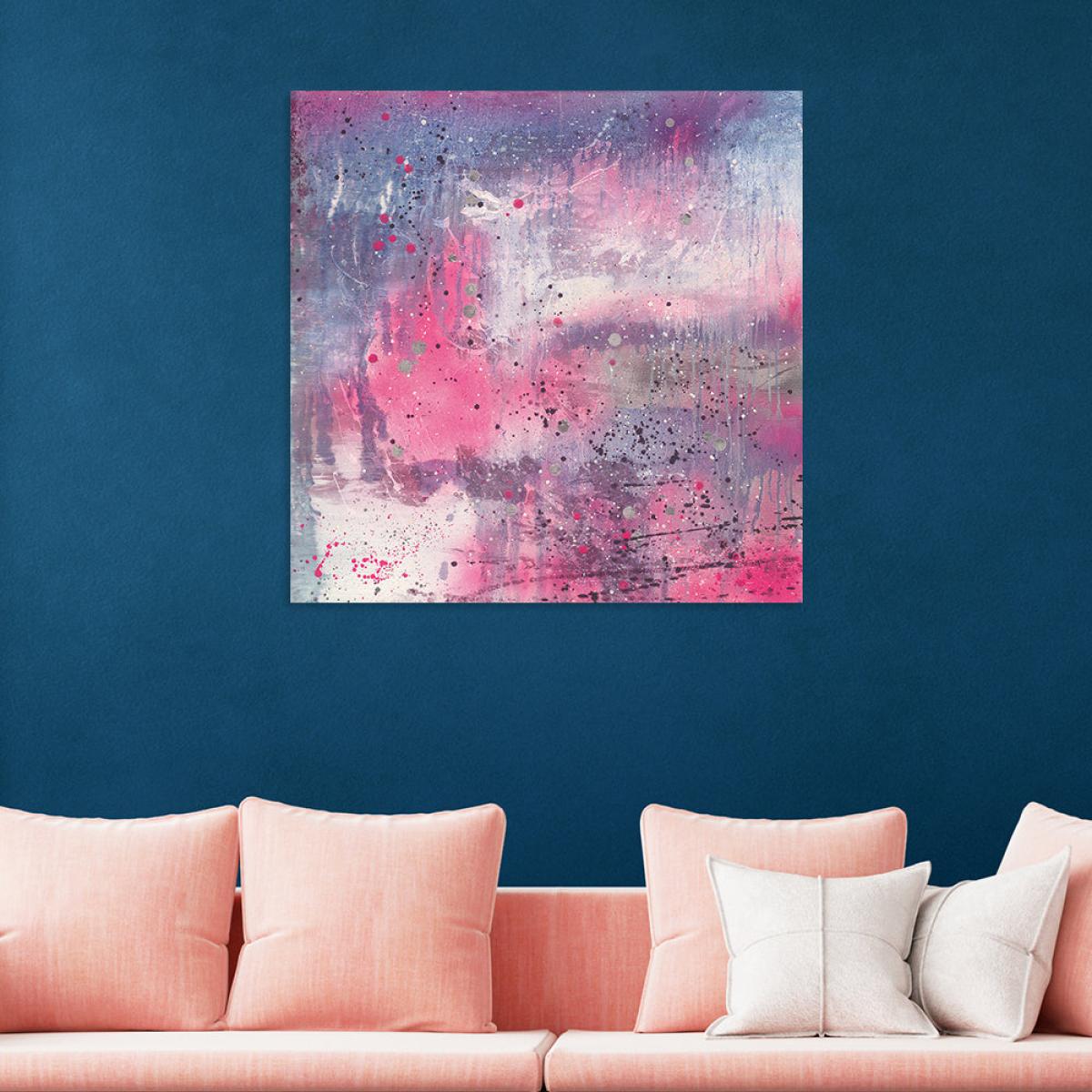 The Art Group Soozy Barker Neon Pink Canvas / 60x60cm – image 3