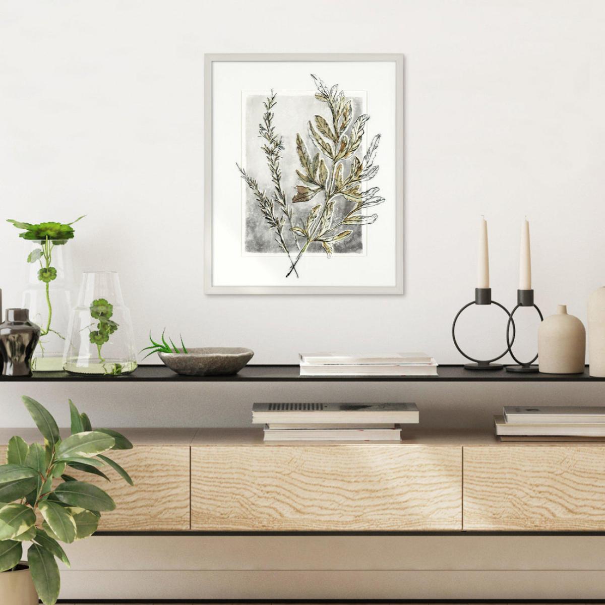 Gallery Interiors 'Holly Fern' Framed Wall Art - 47 x 57cm – image 2