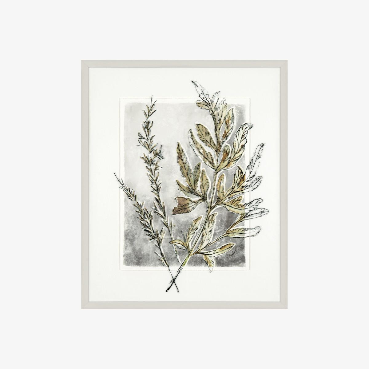 Gallery Interiors 'Holly Fern' Framed Wall Art - 47 x 57cm – image 1