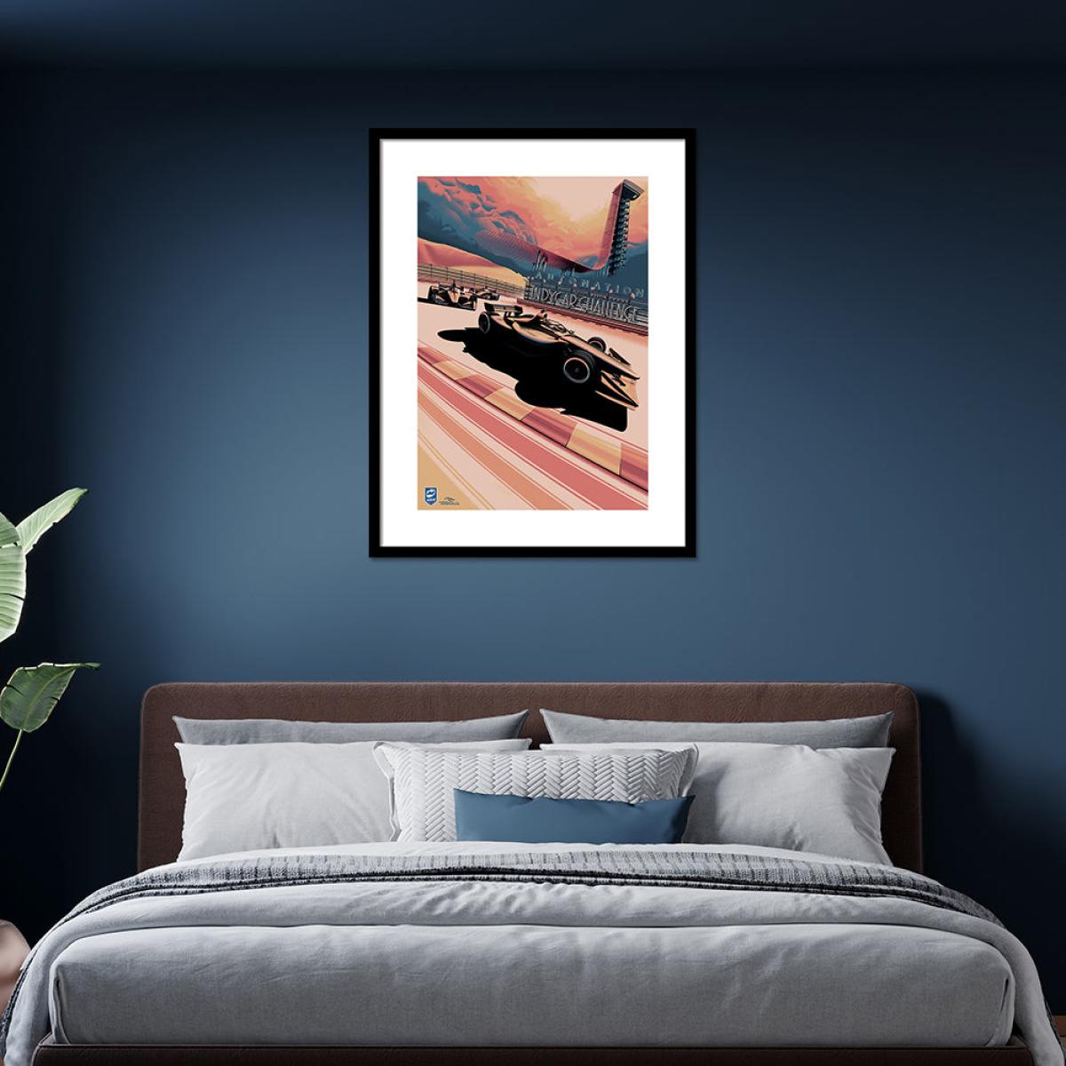 The Art Group Zoom F1 (Indycar Challenge 2020 Pre Framed- 60x80cm – image 2