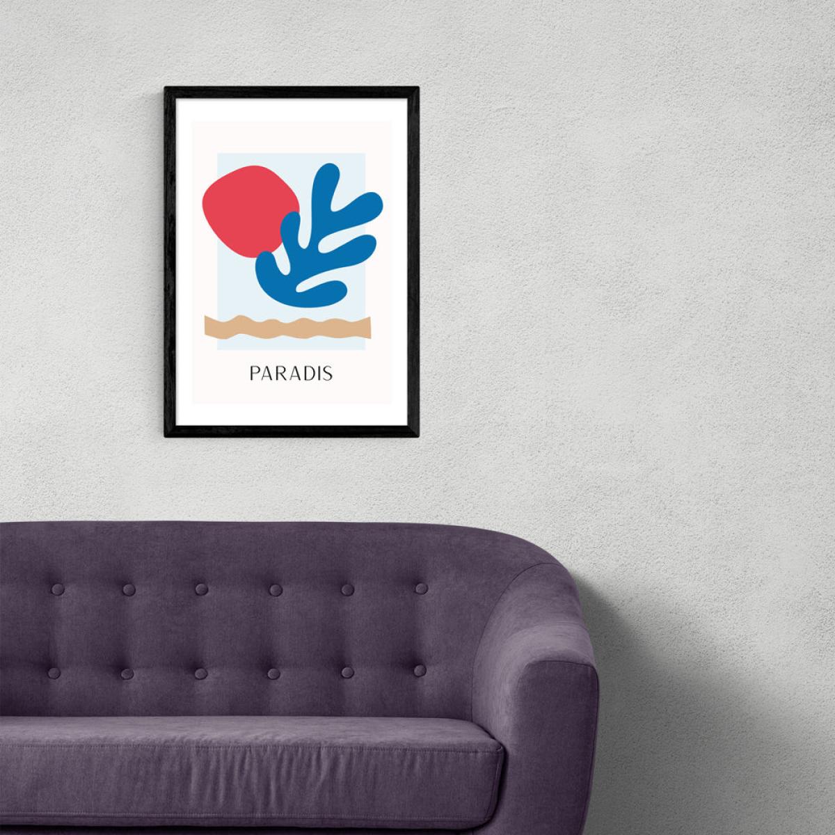 Paradis by Inoui - A3 Black Framed Art Print – image 2