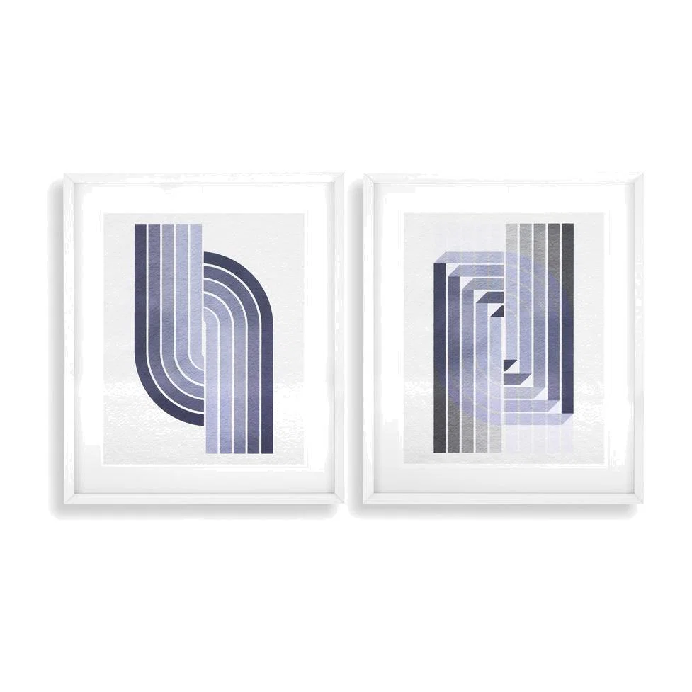 Eichholtz Print Set of 2 Isometria Art Prints – image 1