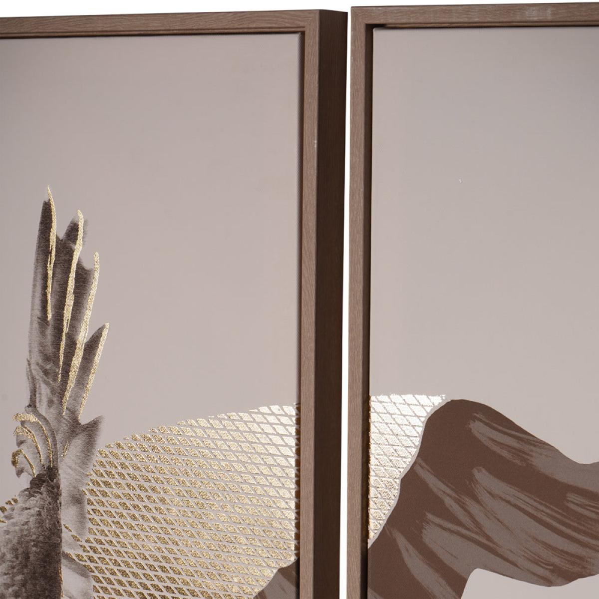 Libra Interiors Framed Tropical Birds 3 Piece Canvas – image 3