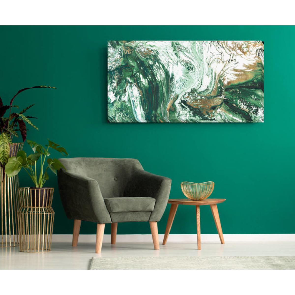 Olivia's 'Evening Emerald Tide' - Wrapped Canvas - 60x120cm – image 2