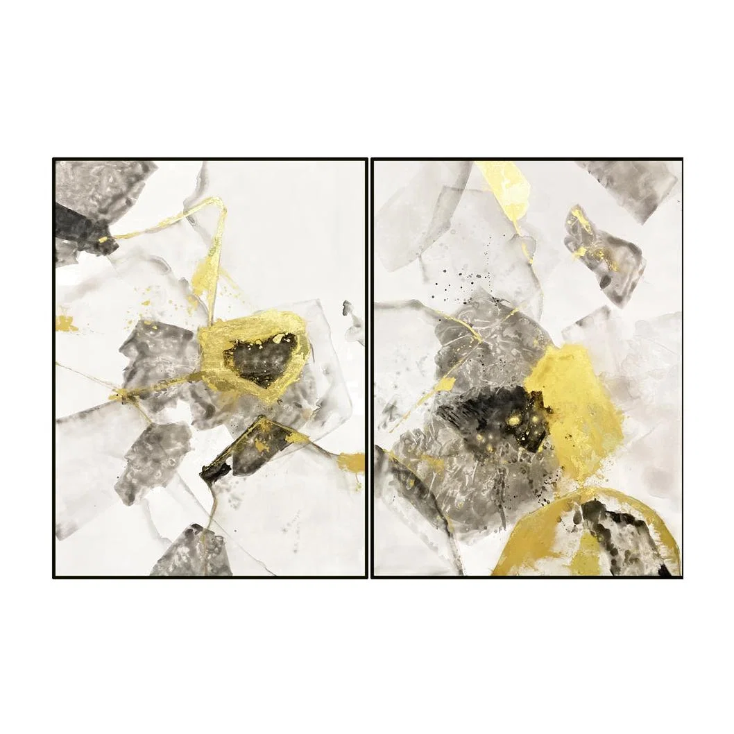 Liang & Eimil Modernist Wall Art Black And Gold
