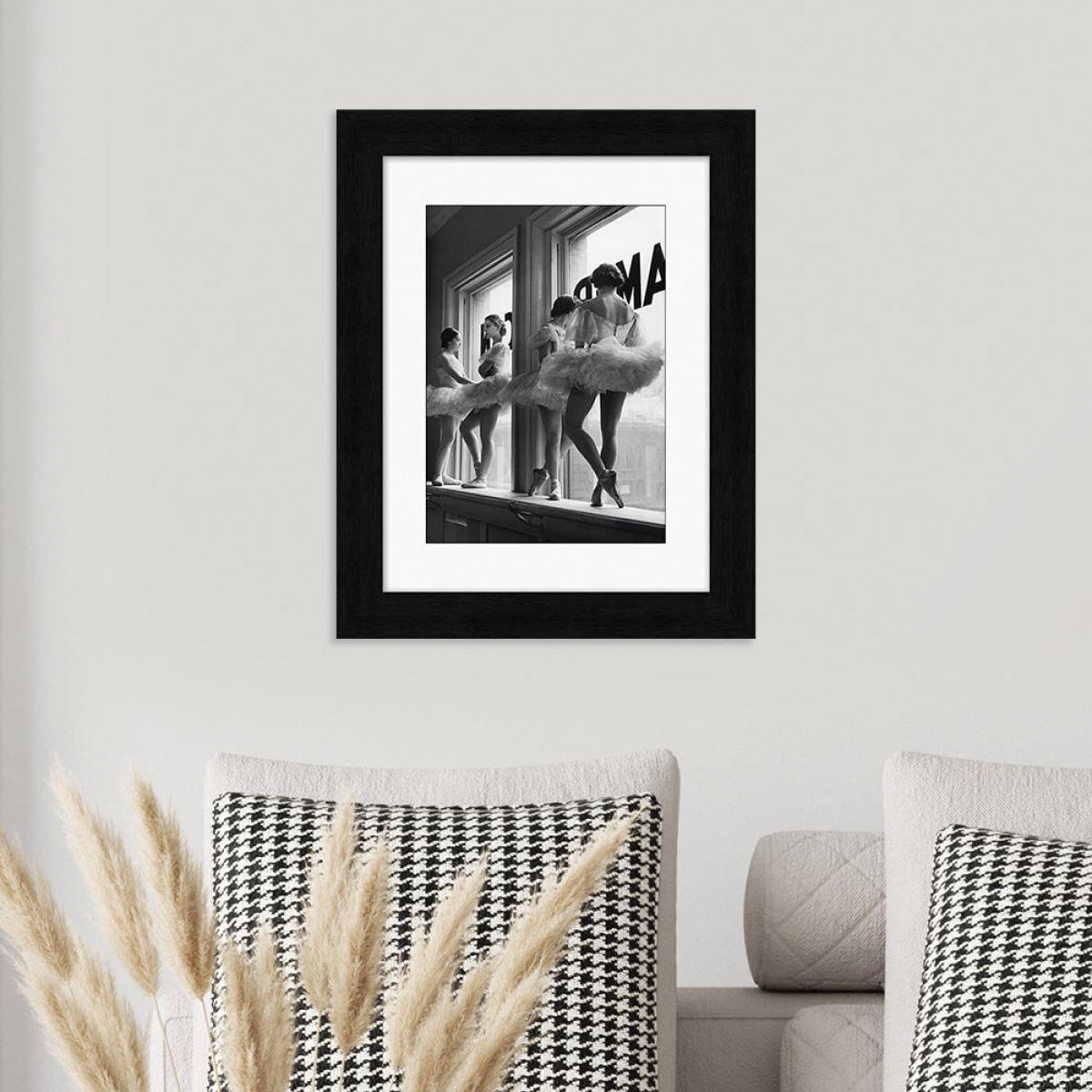 The Art Group Time Life Ballerinas In Window Framed Art - 30x40cm – image 2
