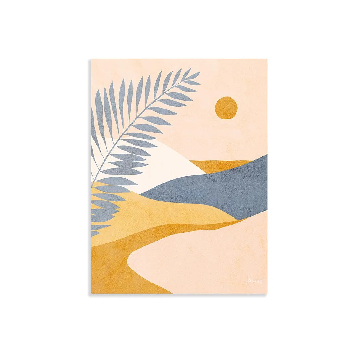 The Art Group Dominique Vari Leaf Landscape Canvas - 30x40cm – image 1