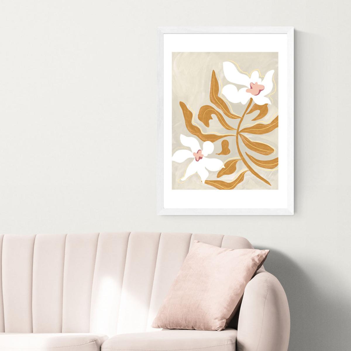 Flowers Flowers Flowers by Arty Guava - A2 White Framed Art Print – image 2