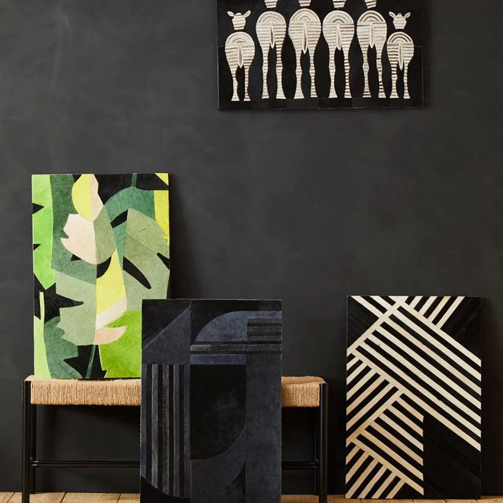 Olivia's Soft Industrial Collection - Safy Deco Print Wall Art in Grey & Black – image 7