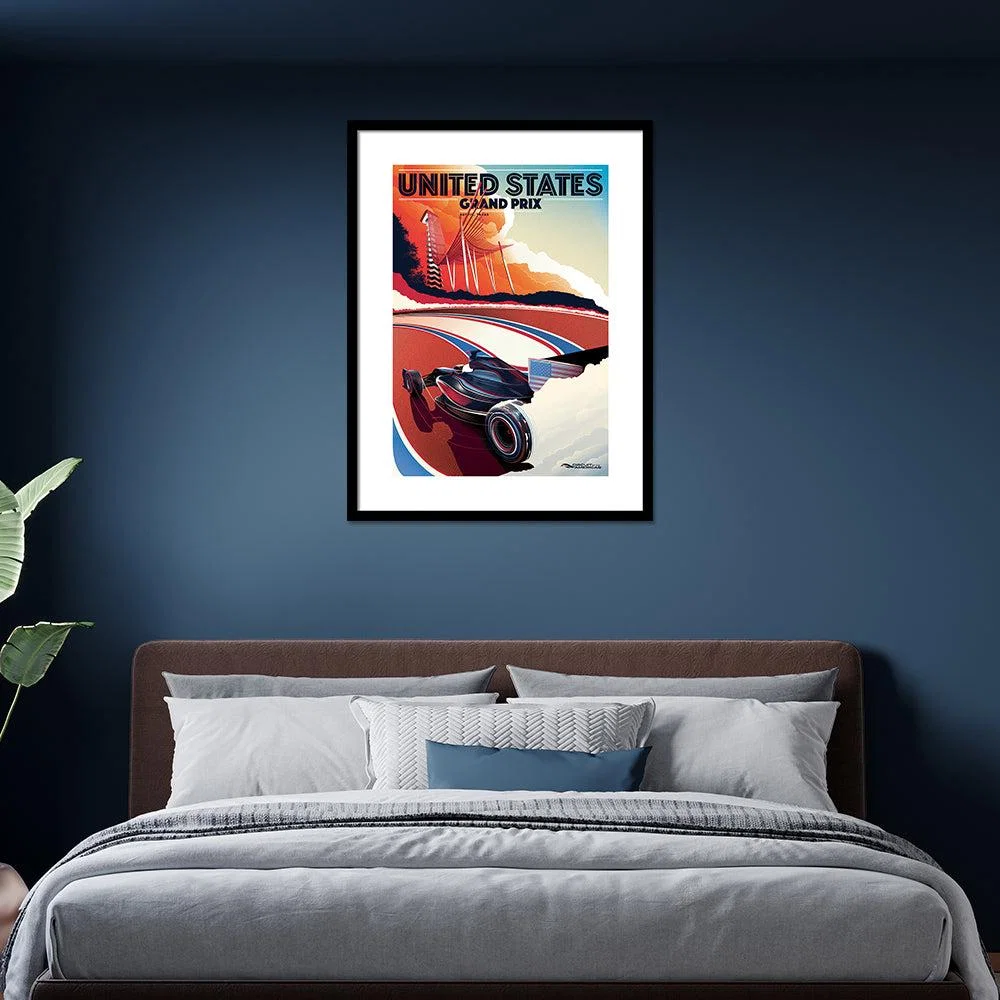 The Art Group Zoom F1 (Circuit Of The Americas 2016) Pre Framed- 60x80cm – image 2