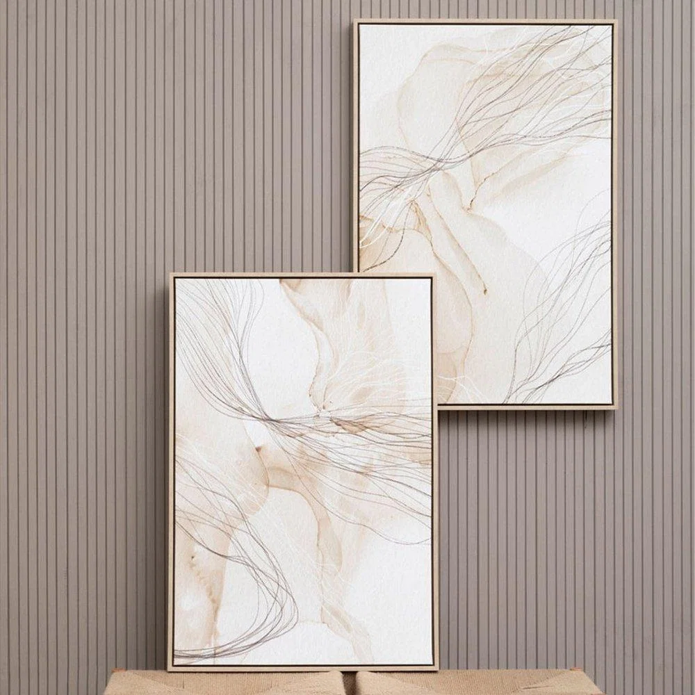Olivia's Set of 2 Abbey Scribble Design Wall Art – image 4