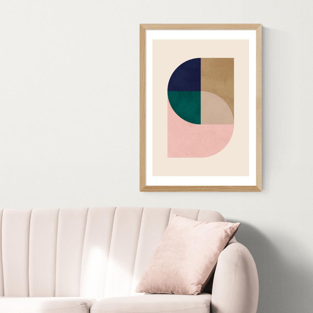 Turning Away by Rafael Farias - A2 Oak Framed Art Print