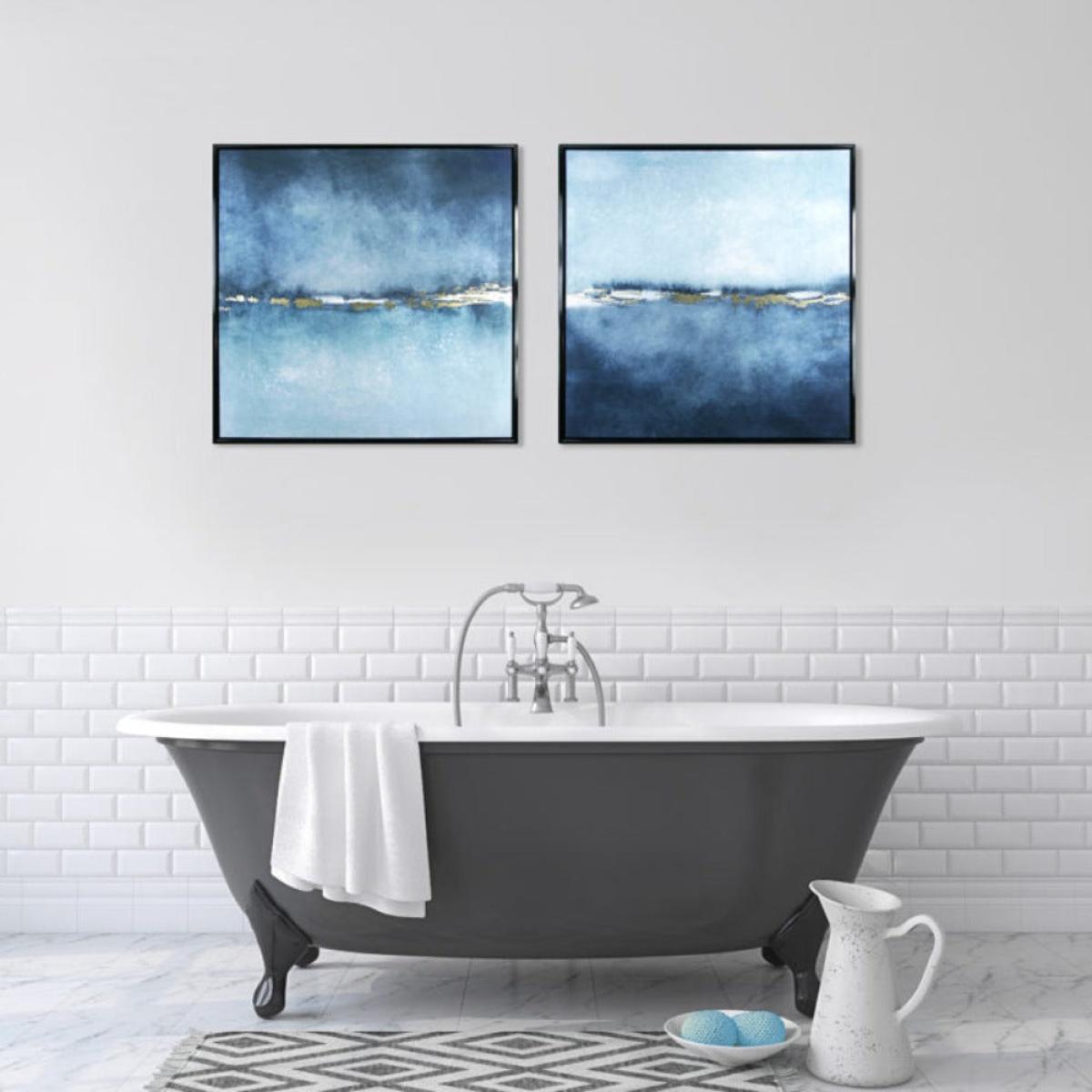 Olivia's 'Ocean Dreaming II' - Framed Canvas - 94x94cm – image 2