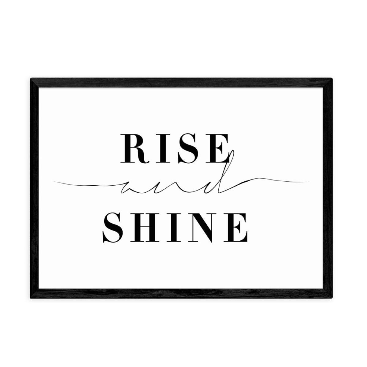 Rise and Shine by Honeymoon Hotel - A3 Black Framed Art Print – image 2