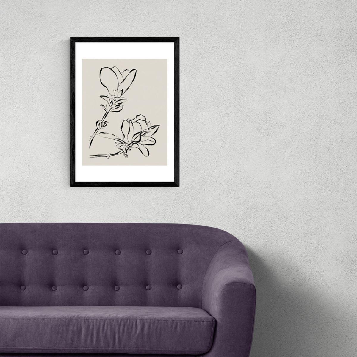 Magnolia Bloom by Alisa Galitsyna - A3 Black Framed Art Print – image 2