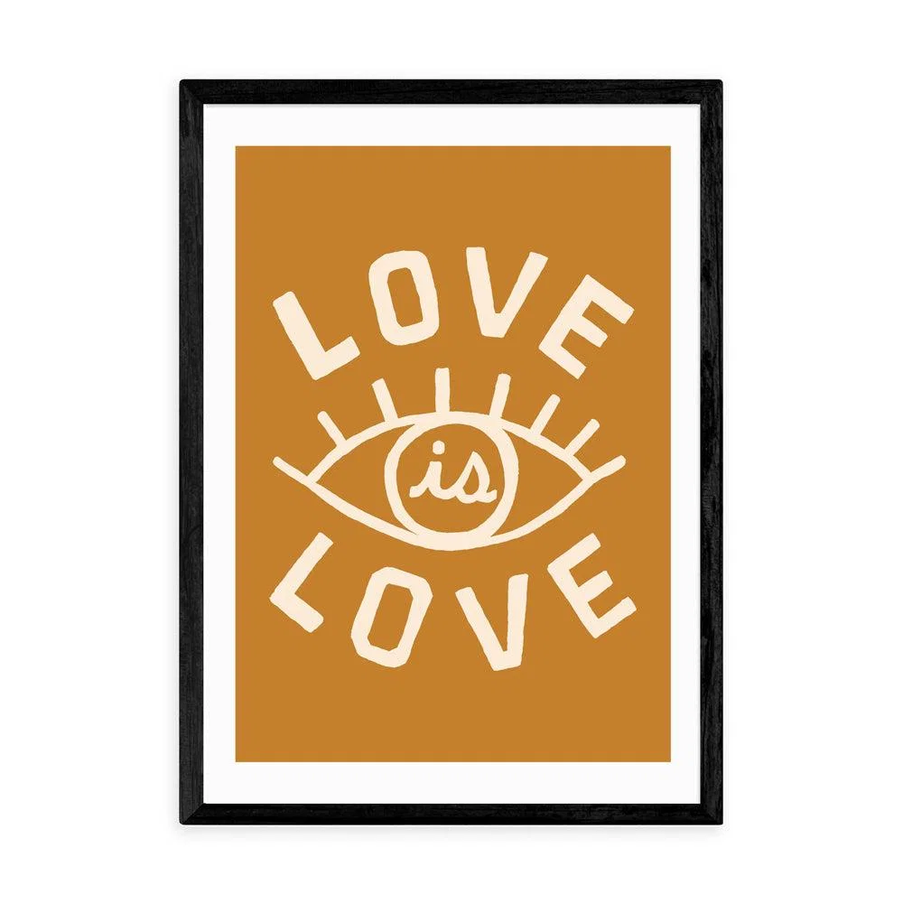 Love is Love by Tree x Three - A2 Black Framed Art Print – image 2