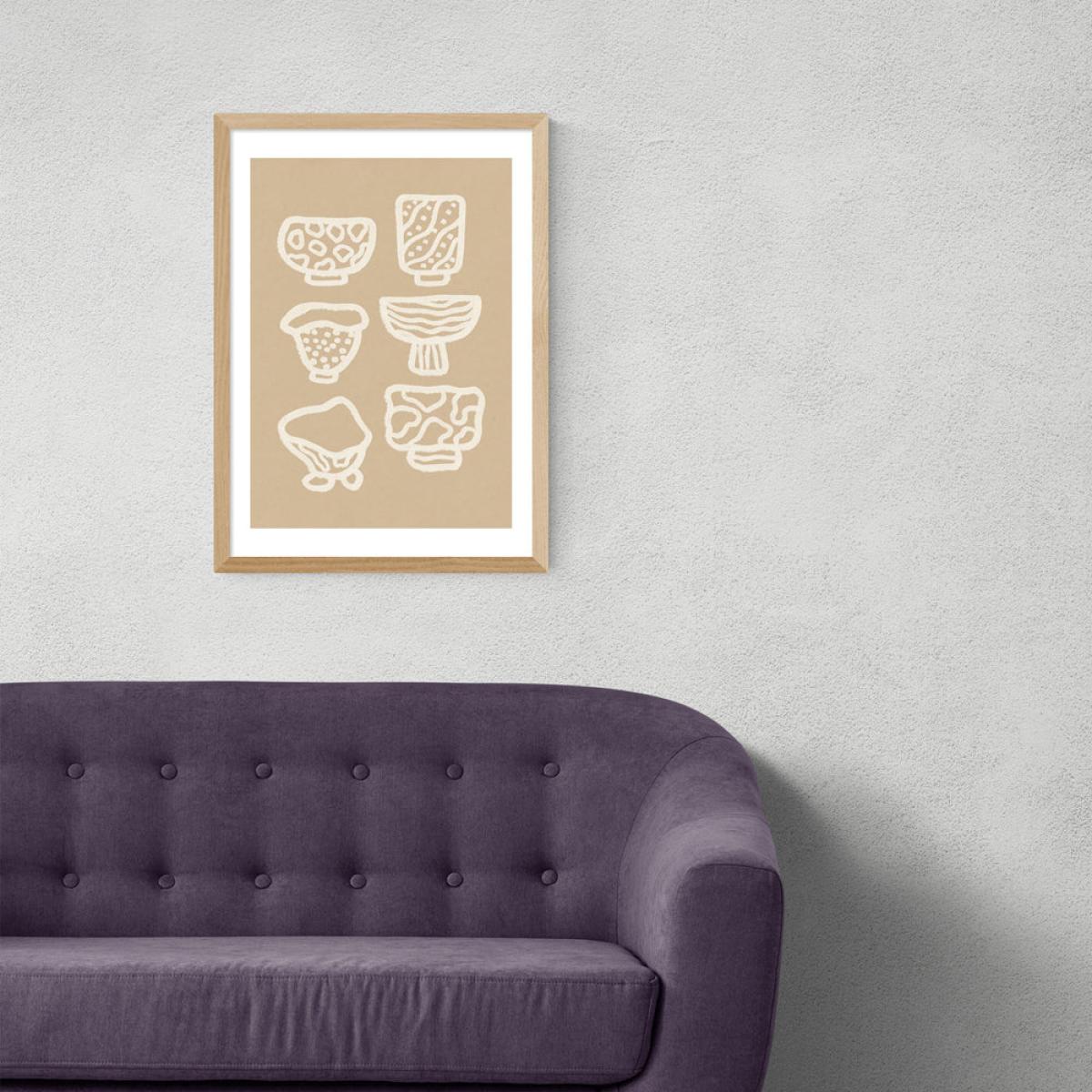 Ceramic Bowls by Alisa Galitsyna - A3 Oak Framed Art Print – image 2
