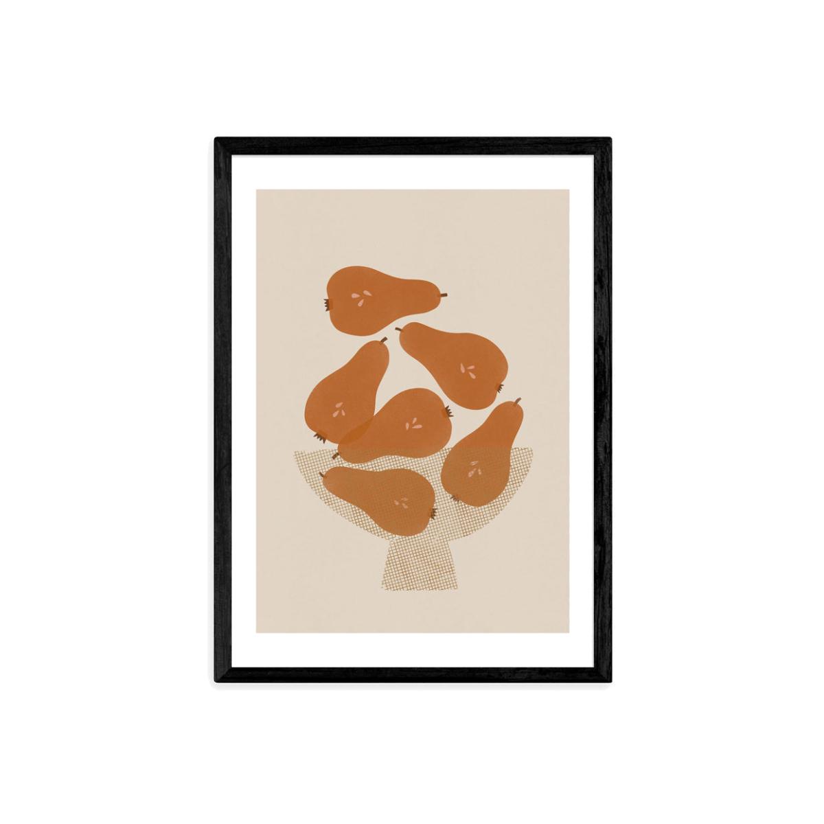 Pear Bowl by Alisa Galitsina - A3 Black Framed Art Print – image 1