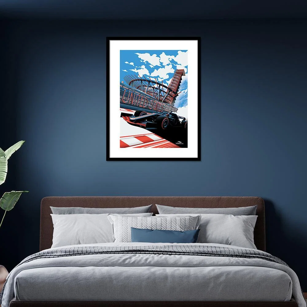 The Art Group Zoom F1 (Us Grand Prix 2019 Pre Framed - 60x80cm – image 2