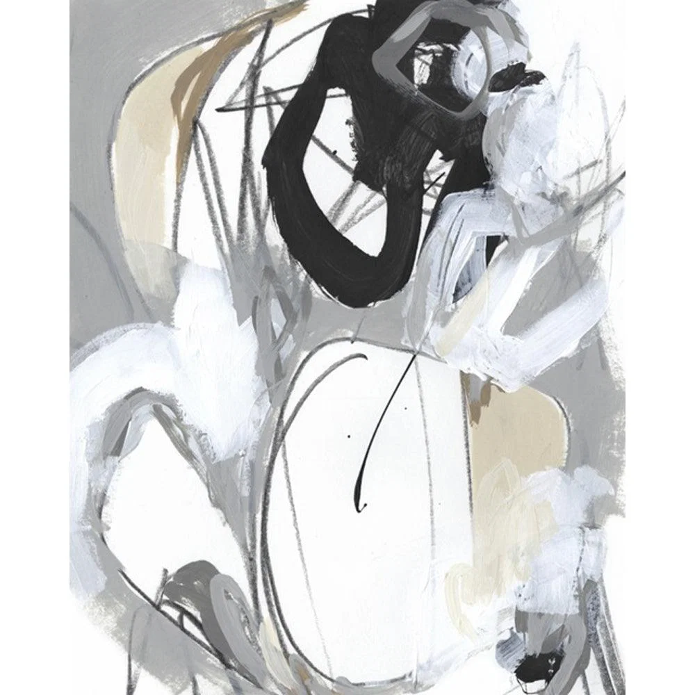 Olivia's Tangled Threads IV Black Framed Wall Art Monochrome | Outlet – image 2