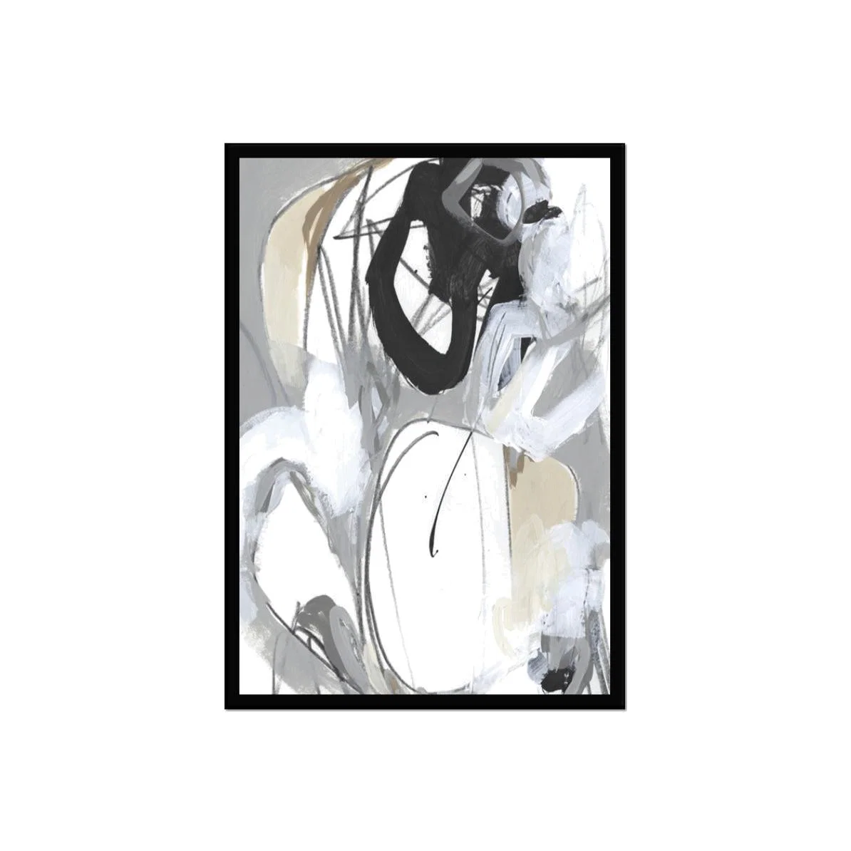 Olivia's Tangled Threads IV Black Framed Wall Art Monochrome | Outlet – image 1