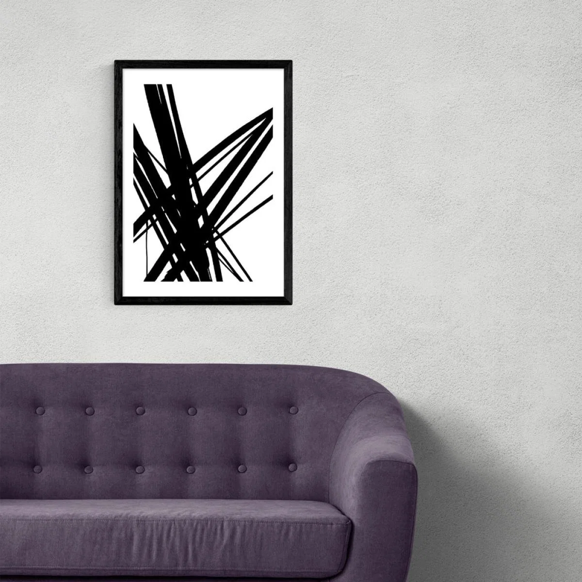 Abstract Lines VI by Dan Hobday - A3 Black Framed Art Print – image 2