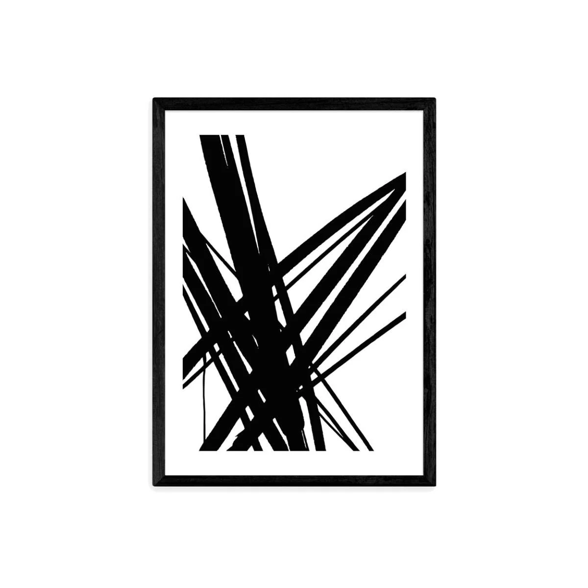 Abstract Lines VI by Dan Hobday - A3 Black Framed Art Print – image 1
