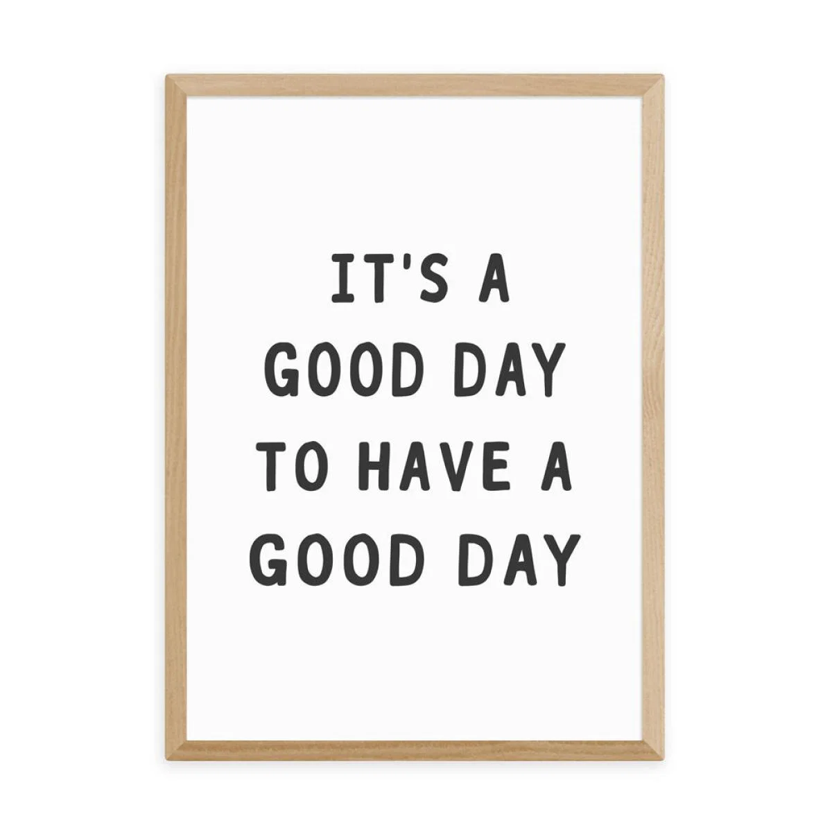 Good Day by Sisi & Seb - A3 Oak Framed Art Print – image 2
