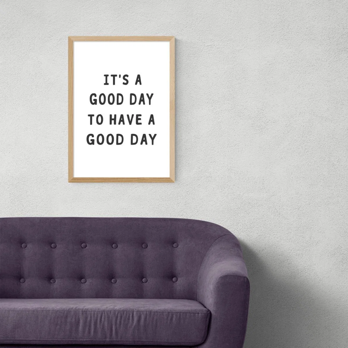 Good Day by Sisi & Seb - A3 Oak Framed Art Print – image 1