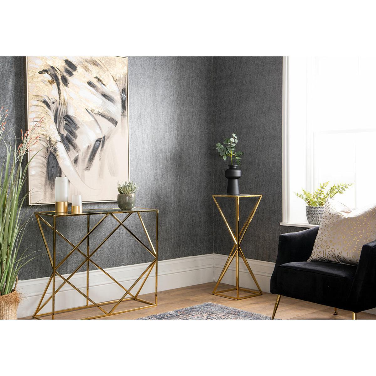 Curious Elephant Abstract Framed Canvas – image 2