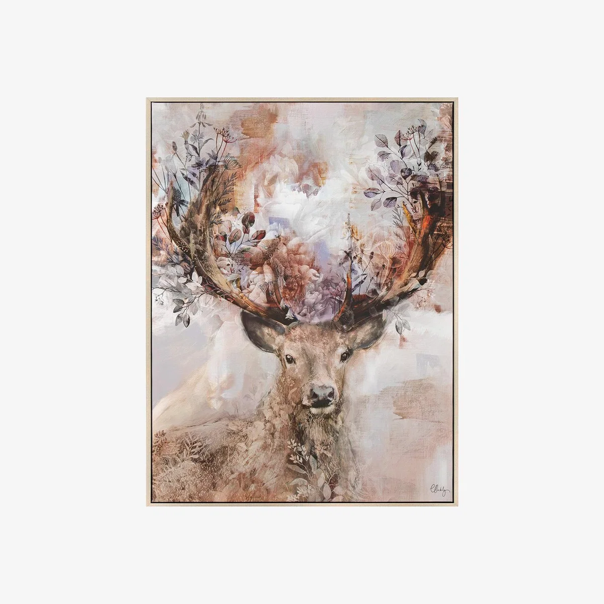 Woodland Majesty Framed Canvas Wall Art – image 1