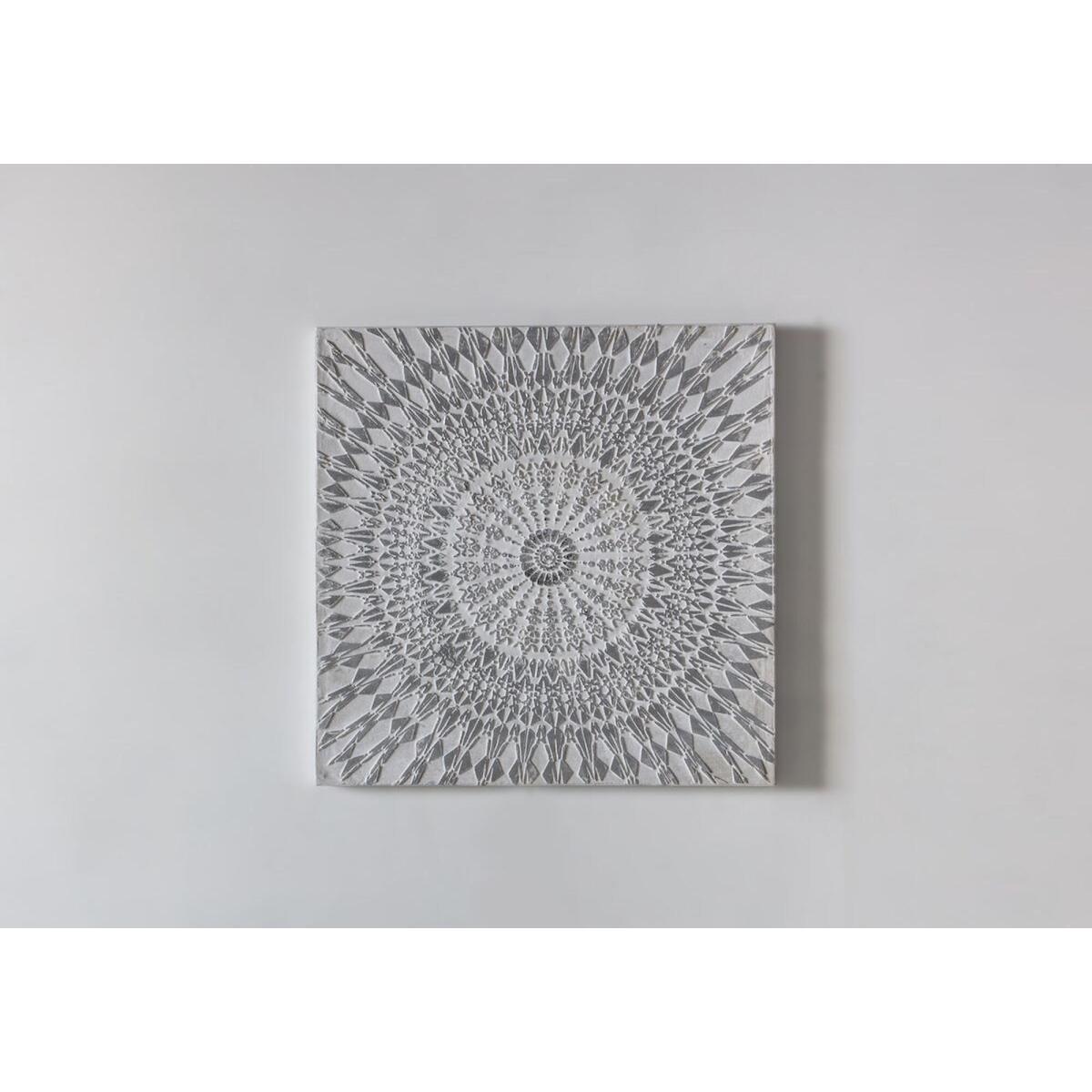 Ahana Textured Wall Art in Silver – image 1