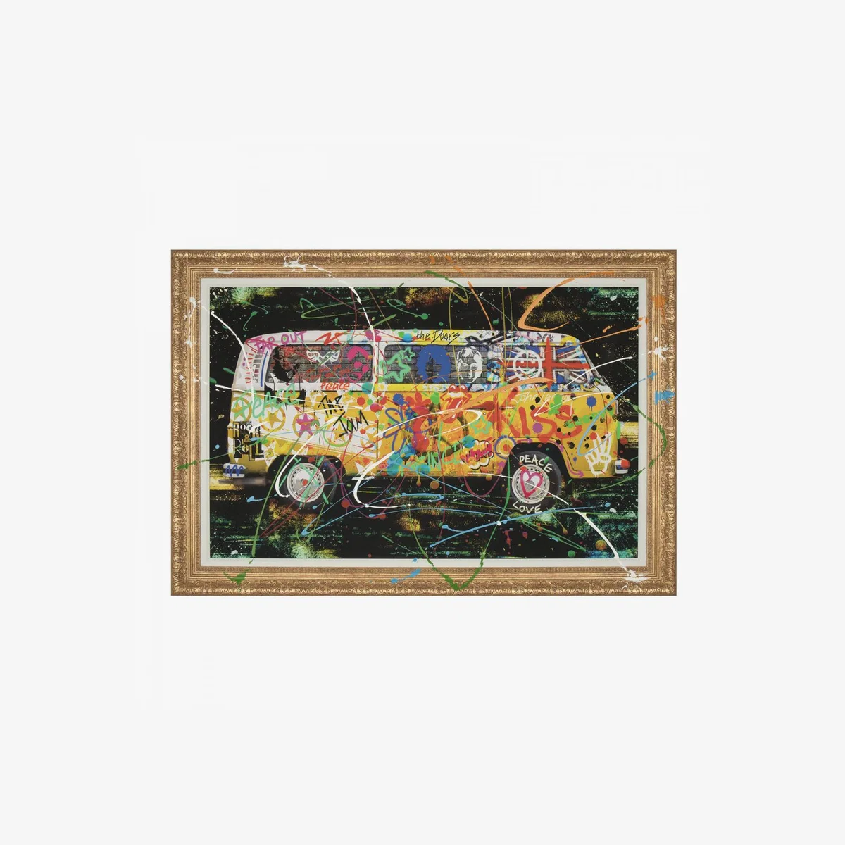 Graffiti Camper Framed Wall Art – image 1