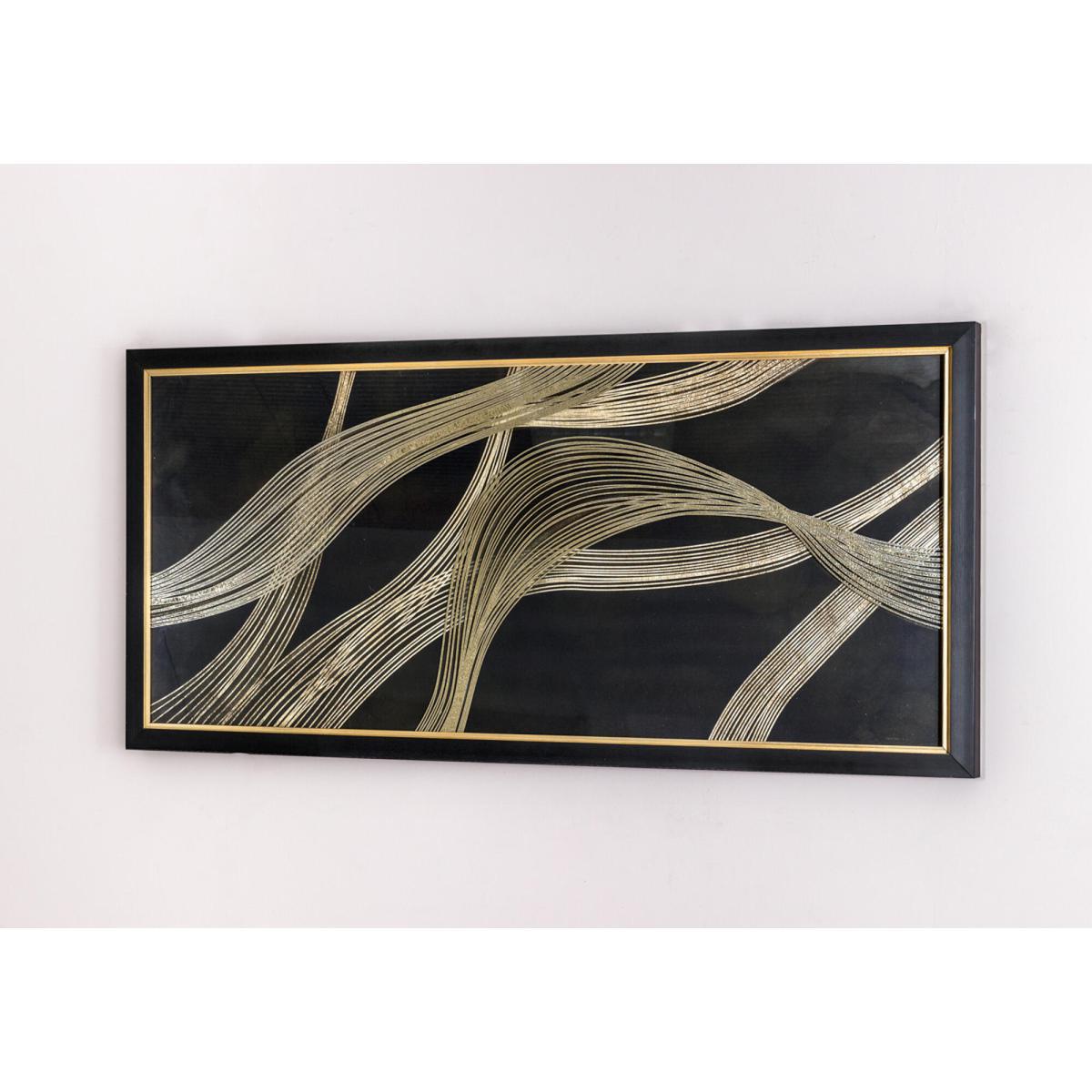 Anya Gold and Black Framed Wall Art – image 2