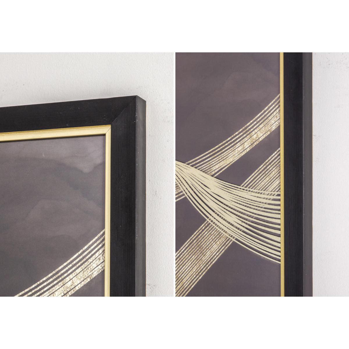 Anya Gold and Black Framed Wall Art – image 3