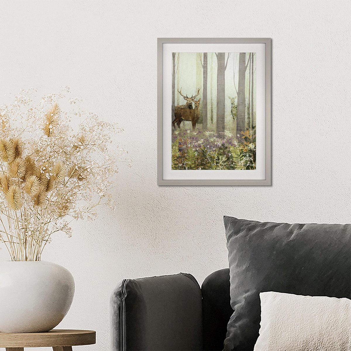 Forest Stags Framed Canvas – image 2