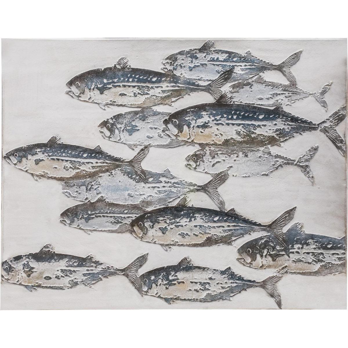 Textured Shoaling Canvas Wall Art – image 3
