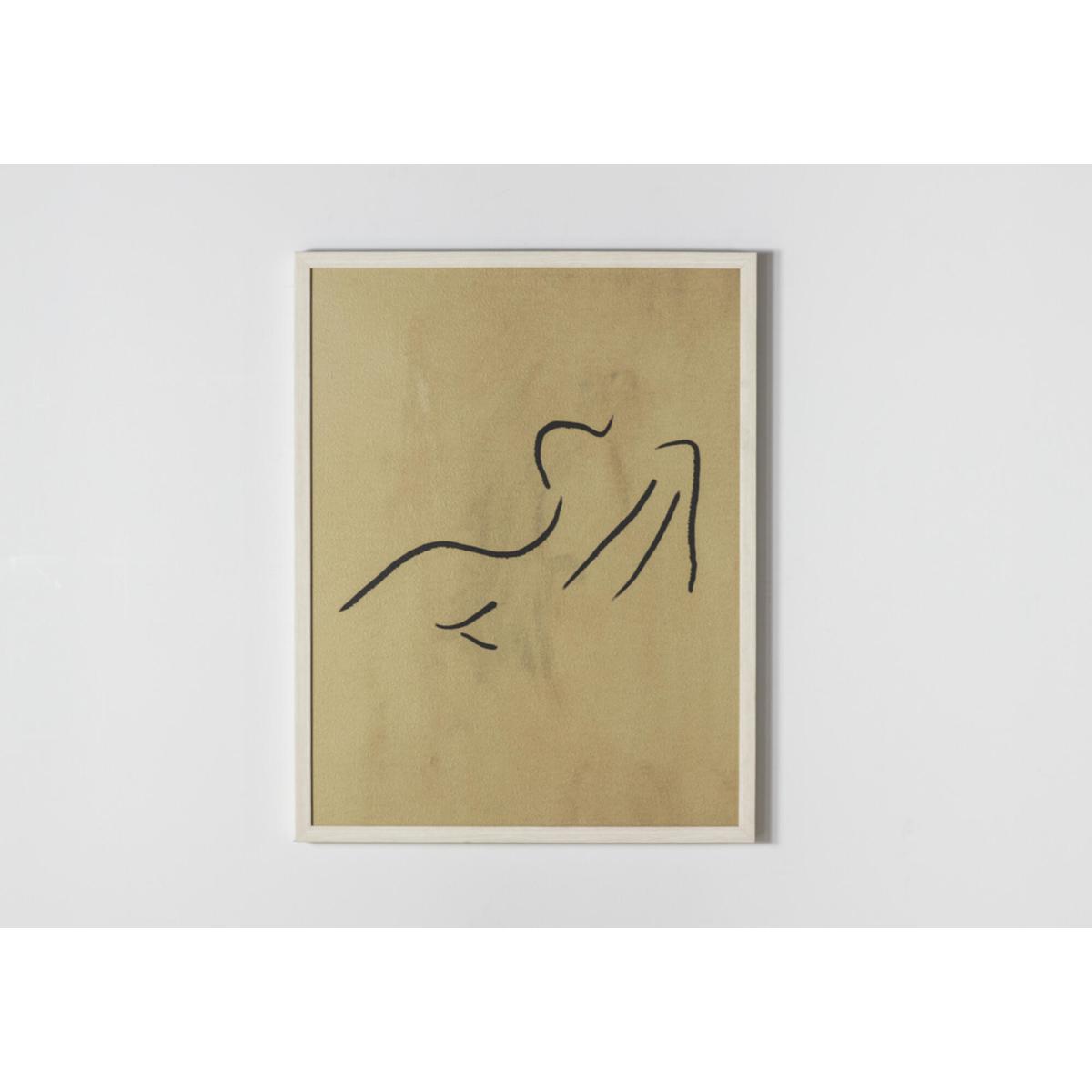 Collette Line Drawing Framed Print – image 1