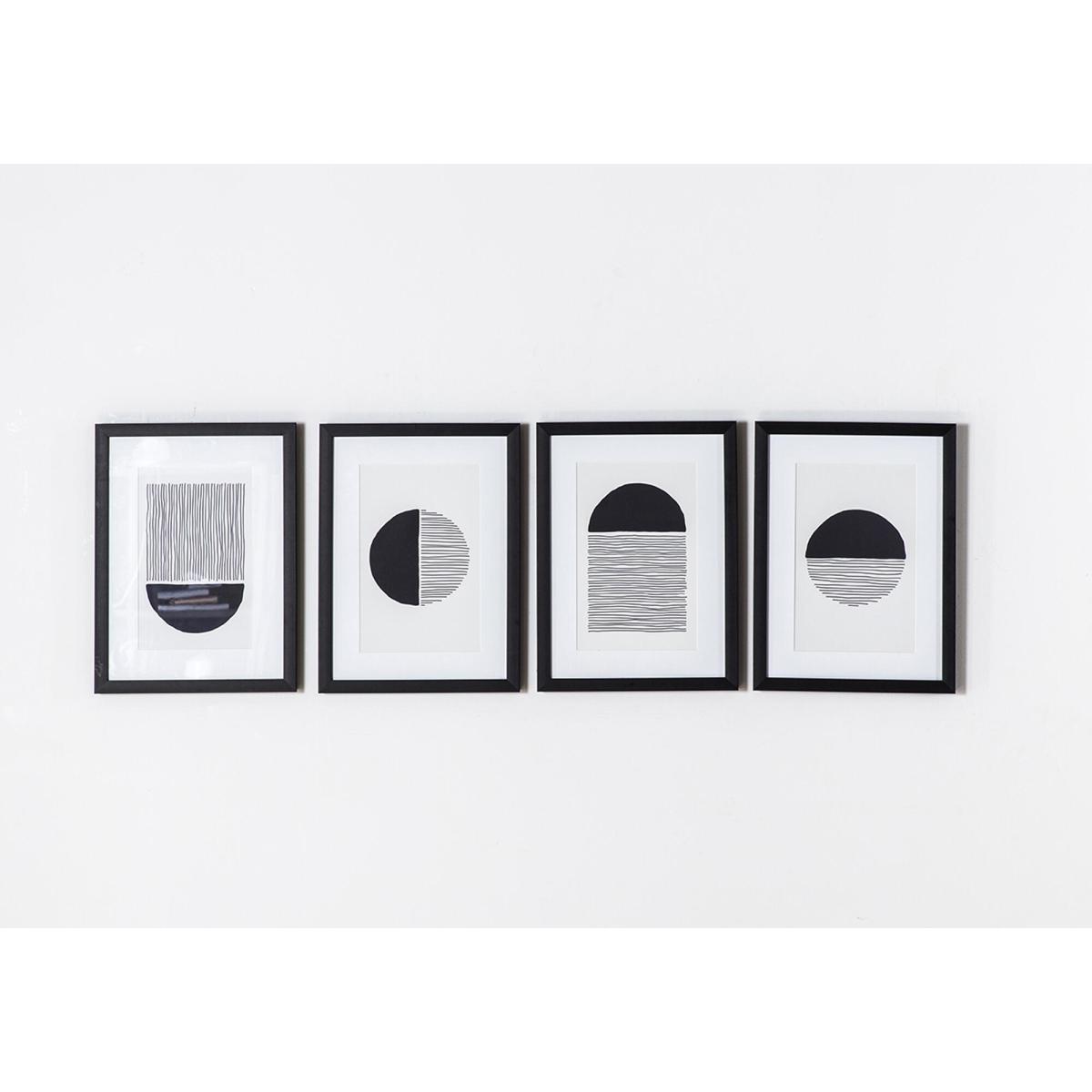 Set of Four Monochrome Framed Wall Art – image 2