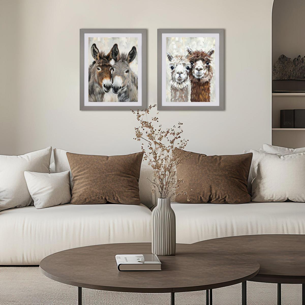 Donkey Duo Framed Art – image 2