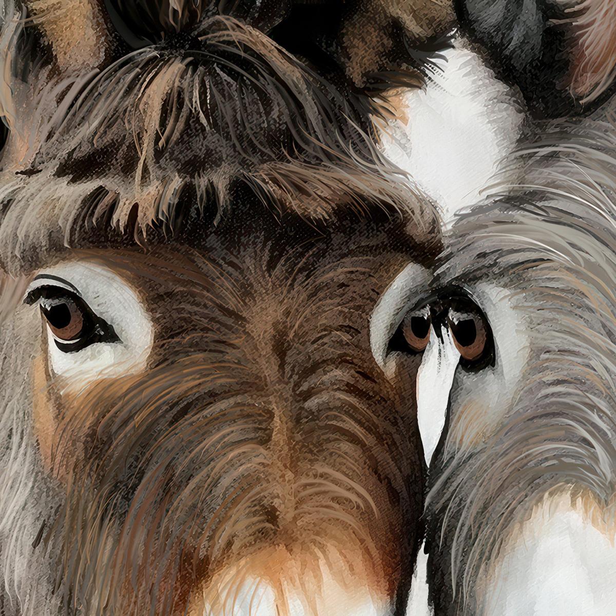 Donkey Duo Framed Art – image 4
