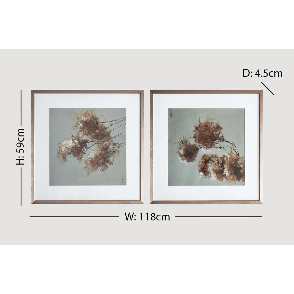 Pink Blossom Framed Wall Art, Set of Two – image 6